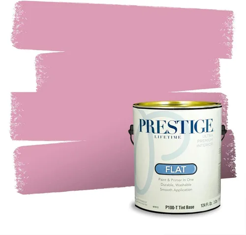 Vista 400 de Prestige Paints Pintura exterior e imprimación en uno, 1 galón, plano, coincidencia comparable de Valspar* Amber Rose*