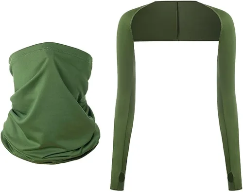 Vista 12 de YEKEYI Mangas de brazo con protección solar UV, manga de chal, protección solar, cómoda para golf, ciclismo, correr
