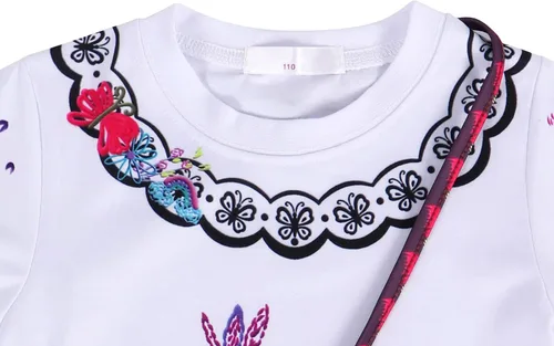 Vista 3 de HenzWorld Vestido mágico para la familia vestido Mirabel para niñas Isabela MadrigalPepa disfraz elegante de fiesta