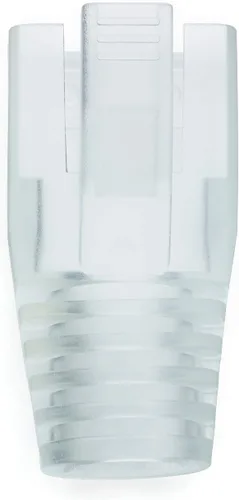 Vista 5 de trueCABLE - Botas de alivio de tensión RJ45, cubierta de PVC de 0.157 pulgadas, transparente, 100 piezas 0.276 in - Pequeño