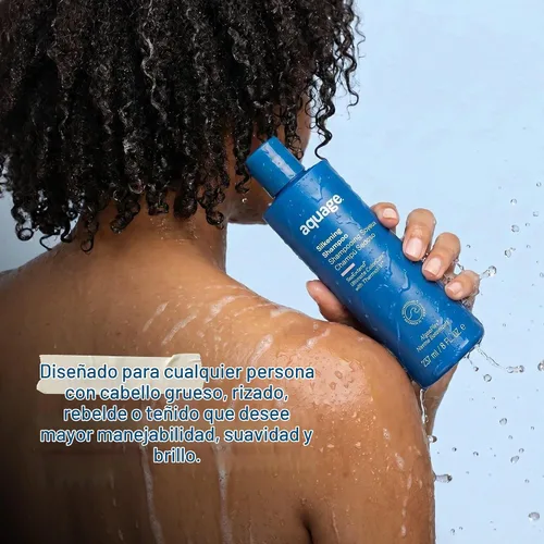 Vista 4 de Aquage Champú sedoso y lavado de cabello suave y seguro para el color, 8