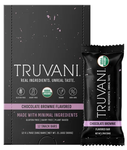 Vista 11 de Truvani - Barras de aperitivos a base de plantas Variedad Paquete de 12