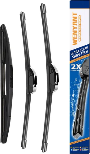 Vista 8 de Limpiaparabrisas de 15/15/13 pulgadas compatibles con Jeep Wrangler 2007-2017 Wrangler JK 2008-2018, limpiaparabrisas delantero y trasero para mi
