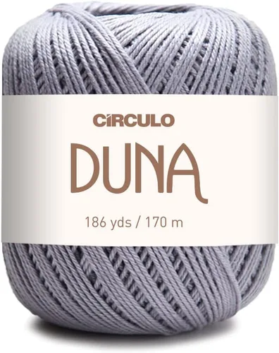 Vista 13 de Círculo Hilo Duna – 186 yardas, 3.52 onzas – Hilo DK de peinado ligero – 100% algodón virgen brasileño mercerizado, perfecto para tejer y hacer