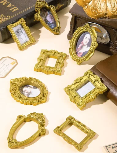 Vista 2 de 40PCS Mini Antiqu Vintage Resin Picture Frame