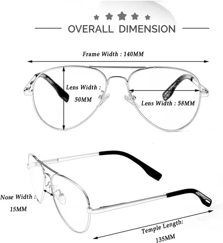 Vista 5 de Lentes de sol polarizados estilo aviador para mujeres y hombres, montura de metal clásica, lentes de sol, 100% protección UV 400, 2.283 in