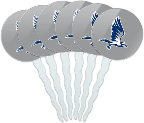 Vista 131 de Abilene Christian - Juego de 6 palillos para cupcakes con logotipo secundario