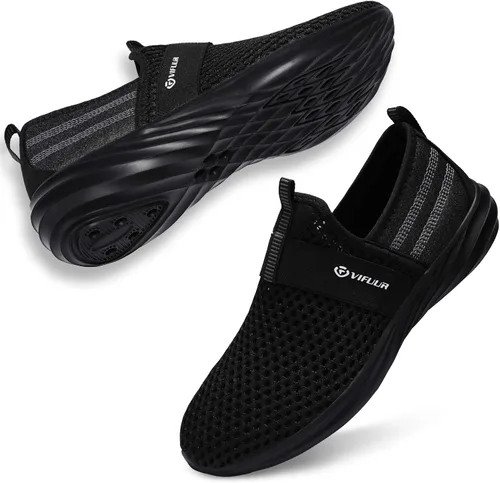 Vista 2 de VIFUUR Zapatos de agua para hombre y mujer zapatos deportivos para playa surf caminar kayak barco piscina