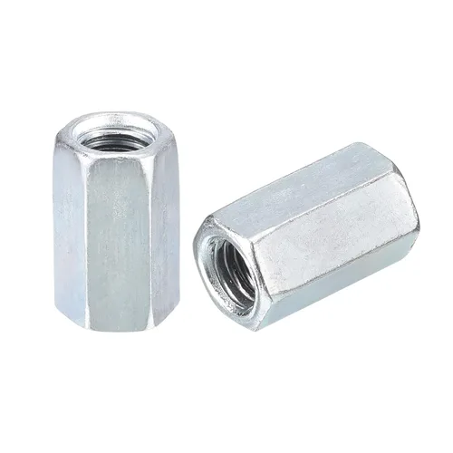 Vista 20 de uxcell Tuercas de acoplamiento M5x8x12mm - Acoplador de varilla roscada hexagonal de acero al carbono galvanizado para muebles, electrónico