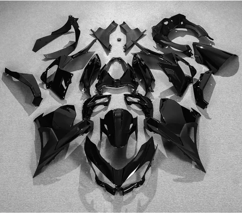 Vista 2 de Juego de carenado negro brillante para 2018 2019 2020 2021 2022 2023 Kawasaki Ninja 400 EX400 ABS, cuerpo de plástico inyectado
