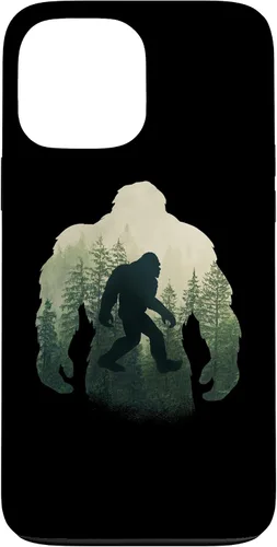 Vista 24 de Sasquatch Yeti Figure Nature Double Exposure Bigfoot Case for iPhone 17