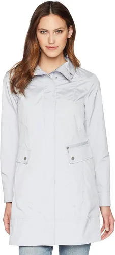 Vista 7 de Cole Haan Chaqueta de lluvia con capucha plegable con lazo trasero para mujer Negro