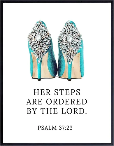 Vista 9 de Regalos cristianos glamorosos para mujeres, decoración de pared religiosa, versículos de la Biblia, decoración de pared de las Sagradas Escrituras