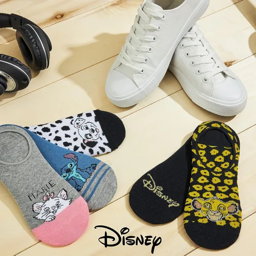 Vista 5 de Disney Calcetines tobilleros para mujeres y adolescentes que no se ven