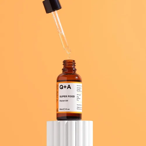 Vista 6 de Q+A Aceite facial Super Food (1.0 fl oz), aceite facial natural rico en vitaminas con jojoba, aceite de vitamina E, nutre e hidrata profundamente