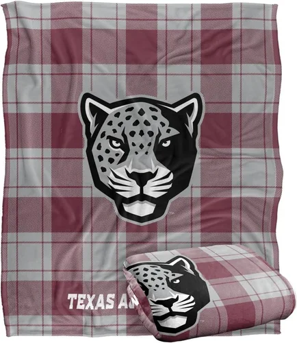 Vista 70 de LOGOVISION St John's University Campus Plaid Spirit Silky Touch Manta súper suave 36 x 58 pulgadas