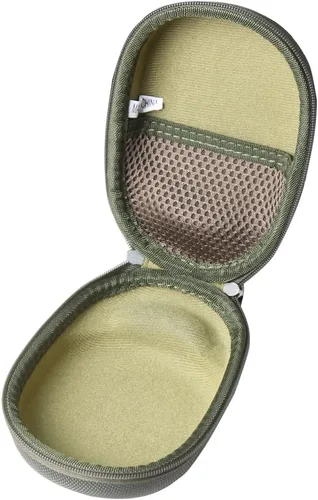 Vista 3 de Anleo Estuche rígido de viaje para JBL Clip 5 / Clip 4 - Mini altavoz Bluetooth portátil (verde militar)