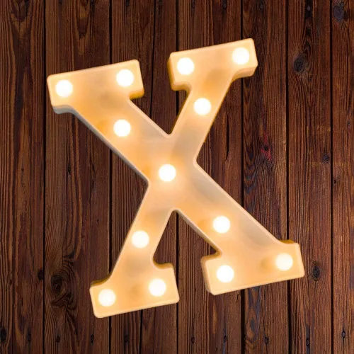 Vista 94 de Ulalaza Letrero de luz LED en blanco y negro, 2 letras AA alimentadas por batería para boda, fiesta de cumpleaños, lámpara de Navidad, luz nocturna