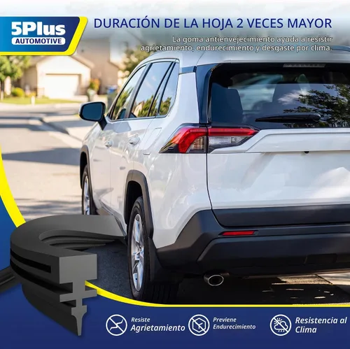 Vista 5 de 5 PLUS® Limpiaparabrisas trasero de 8 pulgadas, calidad original, limpieza