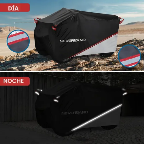 Vista 6 de NEVERLAND Cubierta Impermeable para ATV al Aire Libre - Cubierta para Cuatrimoto de Servicio Pesado Resistente a Desgarros Cubiertas para Vehículos