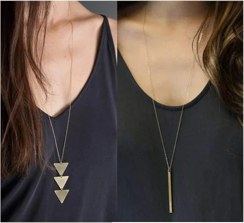 Vista 2 de YANCHUN Collares en capas para mujer, collar de disco multicapa, collares largos para niñas, collares de capas, otro, otro