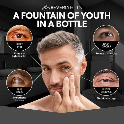 Vista 3 de Beverly Hills Tratamiento instantáneo de suero facial y suero para ojos para ojeras, ojos hinchados y arrugas