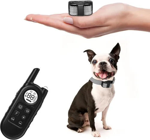 Vista 8 de Collar de choque para perro ultra compacto, collar de entrenamiento de perro más ligero con control remoto para perros pequeños de 5 a 30 libras
