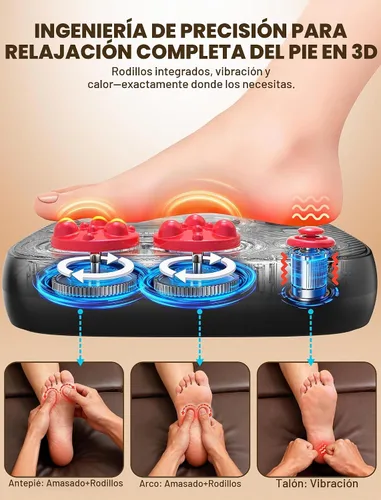 Vista 4 de Masajeador de pies con vibración para fascitis plantar y neuropatía