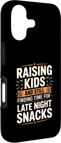 Vista 3 de Raising Kids and Still Finding Time for Late Night Snacks Case for iPhone 17