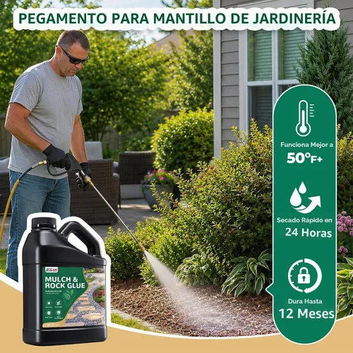 Vista 4 de LET'S RESIN - Pegamento fuerte para mantillo para paisajismo, carpeta