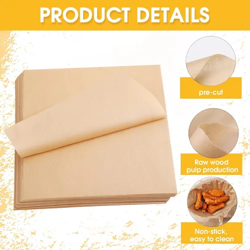 Vista 3 de Fumete Paquete de 500 hojas de papel encerado de 12 x 12 pulgadas para comida delicatessen, antiadherente, hamburguesas, hamburguesas, sándwiches