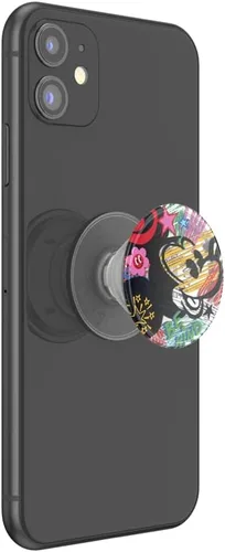 Vista 2 de PopSockets - Agarre para teléfono con soporte expandible, agarre adhesivo, Disney - Mickey Be Kind