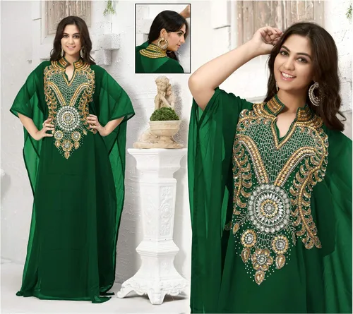 Vista 2 de KoC Vestido largo para mujer Dubai Kaftan Farasha Caftan de Abaya Jalabiya