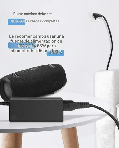 Vista 8 de ALITOVE Adaptador de fuente de alimentación de 19V 3.42A 65W AC/DC Transformador Convertidor 100V ~ 240V Entrada de CA con enchufe de 0.217 inx