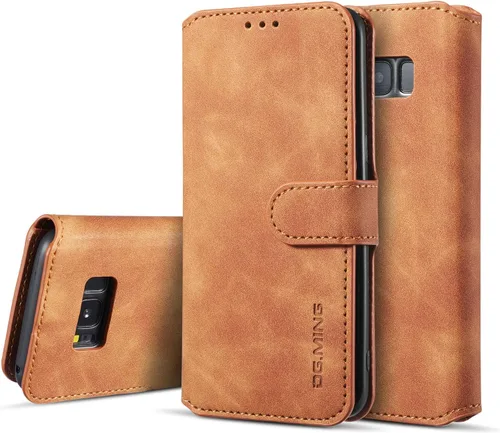 Vista 16 de UEEBAI Funda de cuero PU para Samsung Galaxy S7, Vintage Retro Premium Wallet Flip Cover TPU Inner Shell [Ranuras para tarjetas] [Cierre magnético]