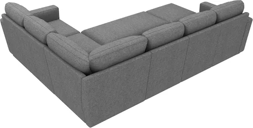 Vista 8 de HONBAY Sofá Seccional Cama con Cama Extraíble, Sofá en Forma de U con Almacenamiento, Sofás Seccionales Modulares para Sala de Estar, Gris Oscuro