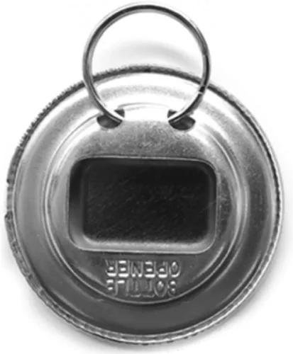Vista 2 de I Love Canastas de picnic 2.25" abrebotellas w/llavero (Corazón)