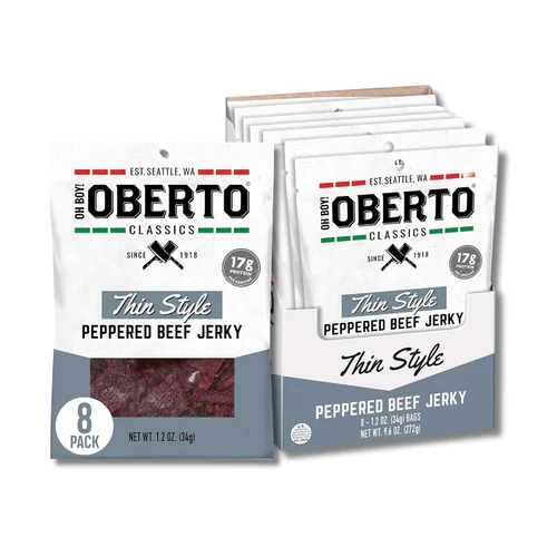 Vista 15 de ¡Oh chico! Oberto Classics Thin Style Original Beef Jerky, 1.2 onzas (Pack de 8)
