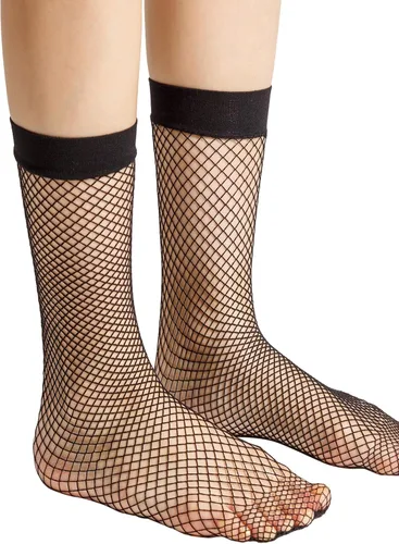 Vista 2 de Floerns 3-4 pares de calcetines de red sólidos huecos para mujer