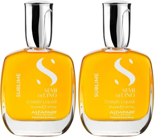 Vista 12 de ALFAPARF MILANO Semi di Lino Cristalli Liquidi Hair Oil with Heat Protection - Superior Smoothing and Finishing Hair Serum - Anti Frizz - Brilliant