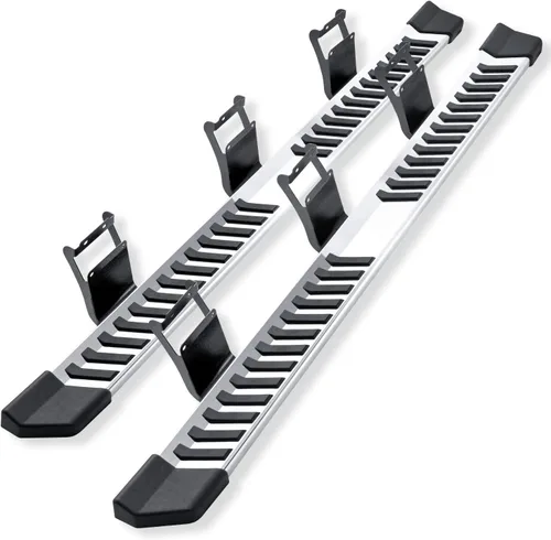 Vista 15 de COMNOVA Estribos Compatibles con Ford F-150 Crew Cab 2004-2014 (4 puertas de tamaño completo), diseño de almohadilla de paso de 6 pulgadas, barras
