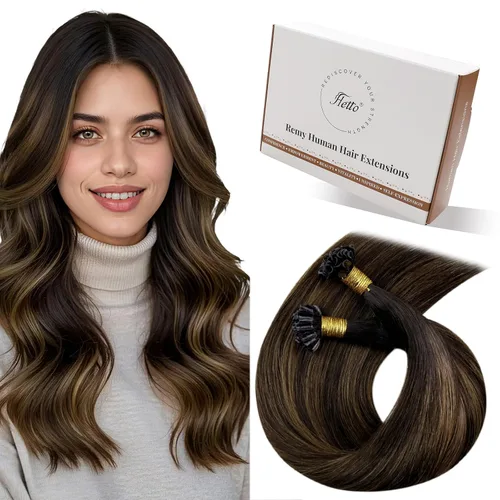 Vista 54 de 【Descuento】Hetto - Extensiones de cabello con cinta adhesiva, 40g, extensiones de cabello humano, color rubio ceniza oscuro degradado a rubio medio
