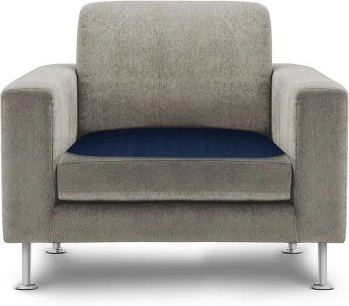 Vista 4 de RMS Almohadilla para silla de incontinencia lavable y reutilizable, protector de asiento y almohadilla de cama (azul) Quilted top layer