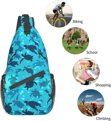 Vista 6 de Bolso bandolera, Caballos Salvajes Bandolera Mochila de Viaje Senderismo Bolsa de Pecho Mochila para Monederos Bolso de Hombro Cuerpo Mujer Hombre