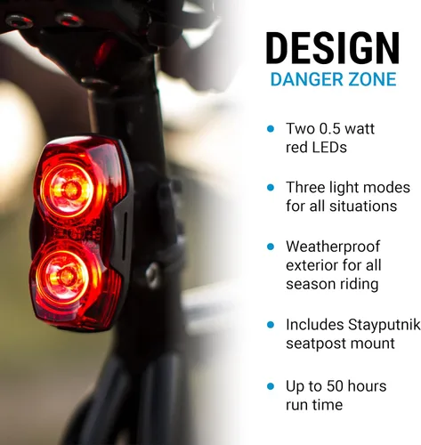 Vista 3 de Portland Design Works Luz trasera de zona de peligro