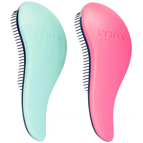 Vista 26 de Crave Naturals, Cepillo Desenredarte Deslizante para Resultados Definitivos, Niños y Adultos, Uso como Peine o Cepillo para Cabello, Color Negro