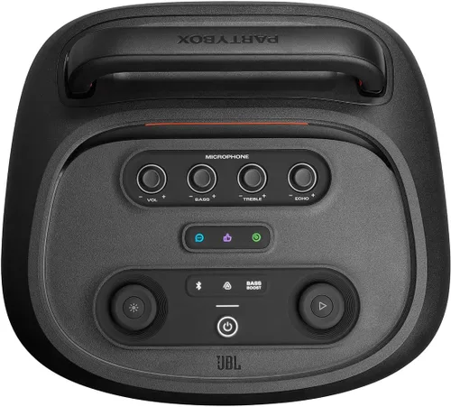 Vista 7 de JBL PARTYBOX 520 - Altavoz portátil para karaoke con sistema de micrófono inalámbrico digital
