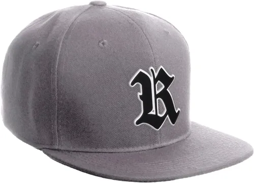 Vista 1014 de Daxton Gorra clásica con visera de billete plano con letras del alfabeto inglés antiguo de la A a la Z