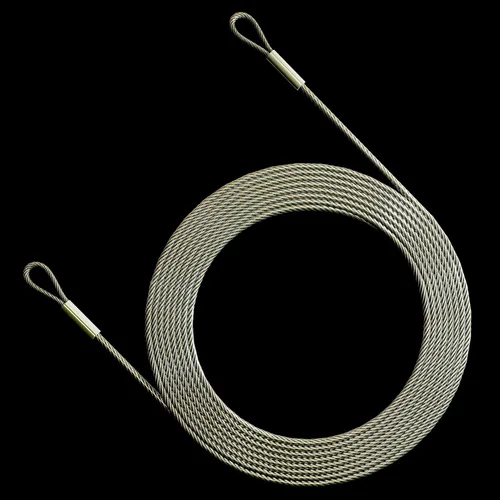 Vista 3 de Royal Shade Kits de accesorios de cables de alambre de 48 pies (12 pies x 4) para toldo rectangular / cuadrado – Metal de acero inoxidable