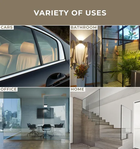 Vista 4 de VViViD Rollo de vinilo protector para ventanas de vidrio, transparente, de 4 milímetros, anti estallido, de seguridad.
